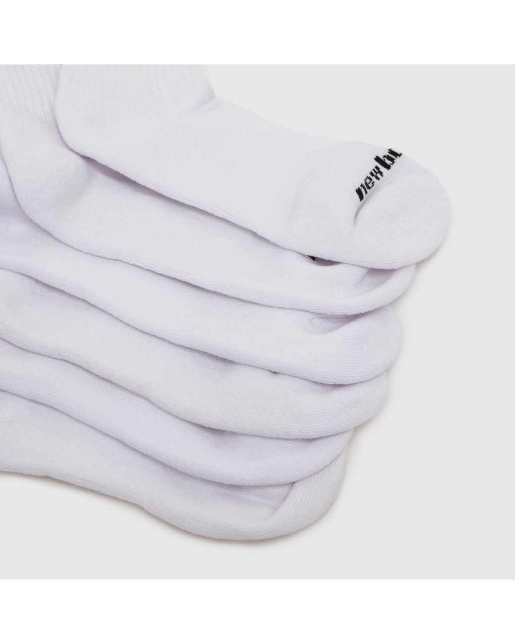 New Balance White Everyday Midcalf Socks 6 Pack
