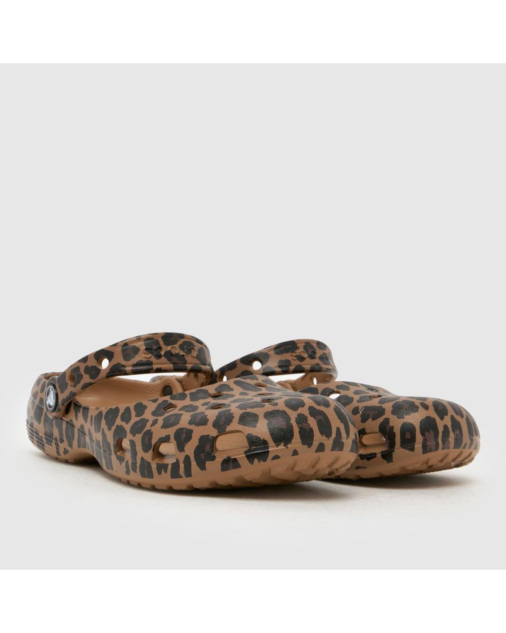 CROCSTM Brown Classic Animal Ballet Sandals