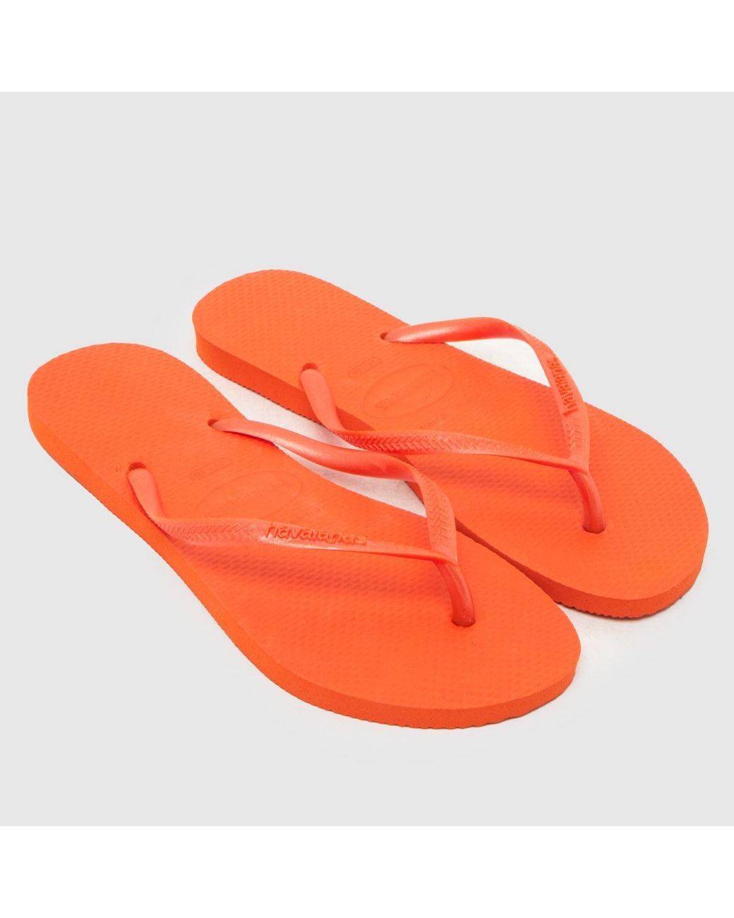 Havaianas Orange Slim Flip Sandals
