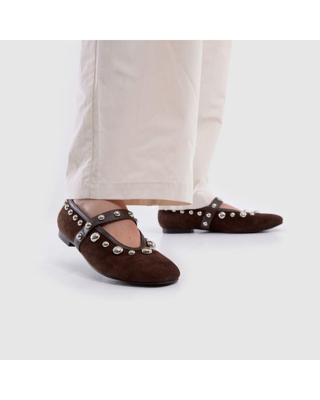 Bibi Lou Brown Carinna Ballet Flats