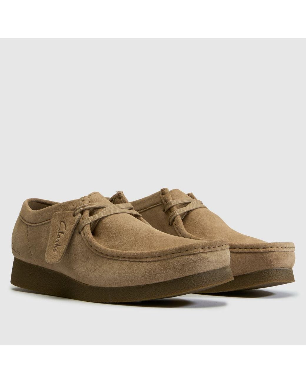Clarks Brown Wallabee Evo Shoes for men