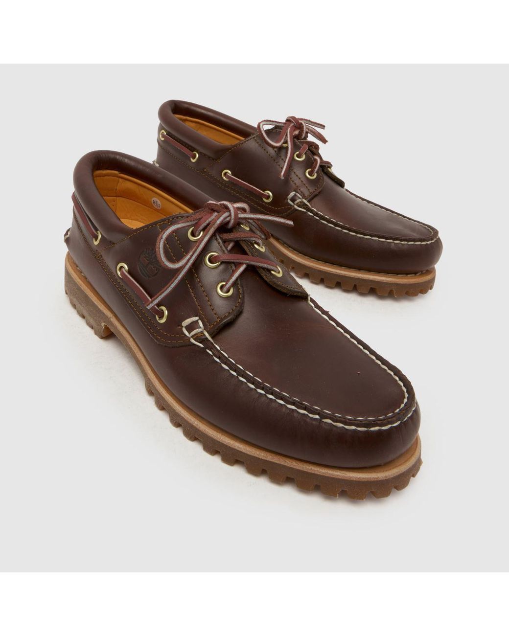 Timberland Brown Classic 3 Eye Boat Shoes for men