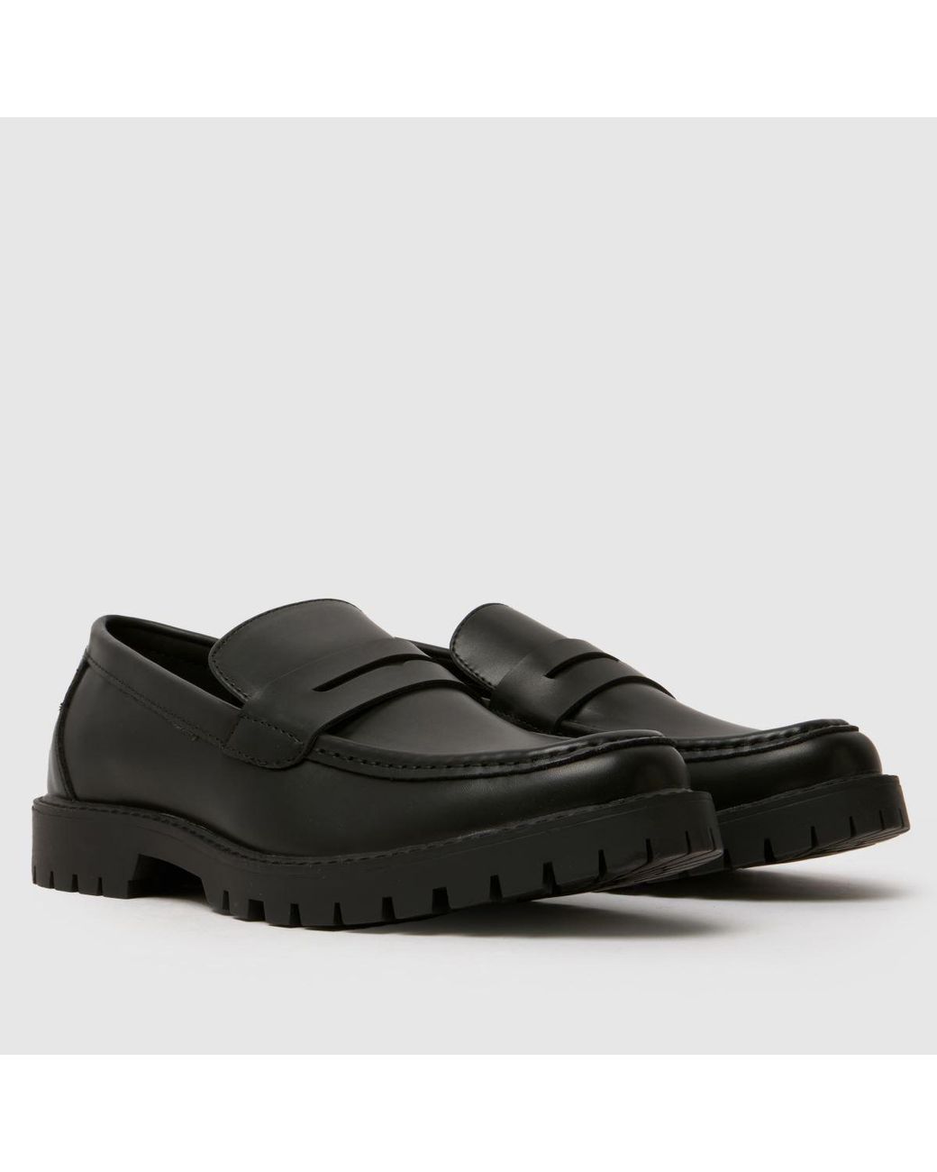 Schuh Black Ravi Chunky Loafer Shoes for men