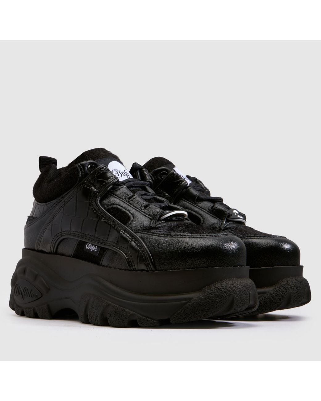 Buffalo Black London Classic Low Flats