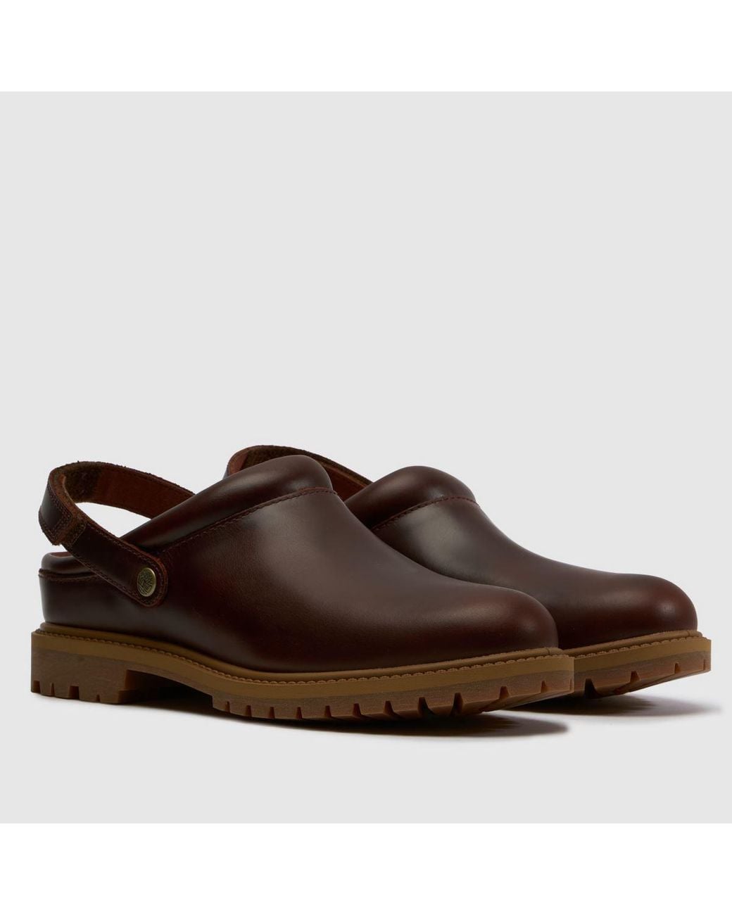 Timberland Brown Premium Clog Flats