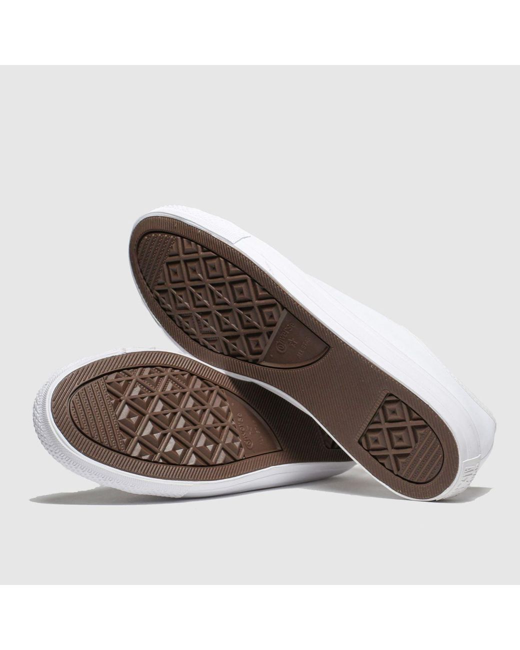 converse dainty ox white gold