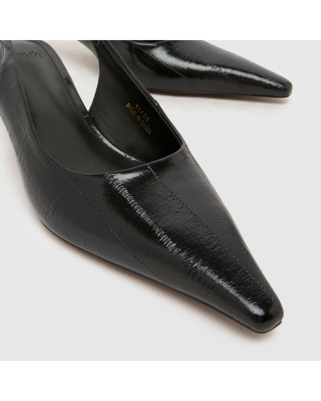 Schuh Black Shery Court Kitten High Heels