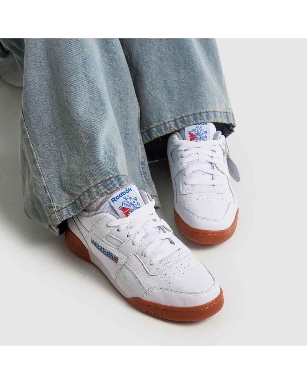 Reebok White Workout Plus