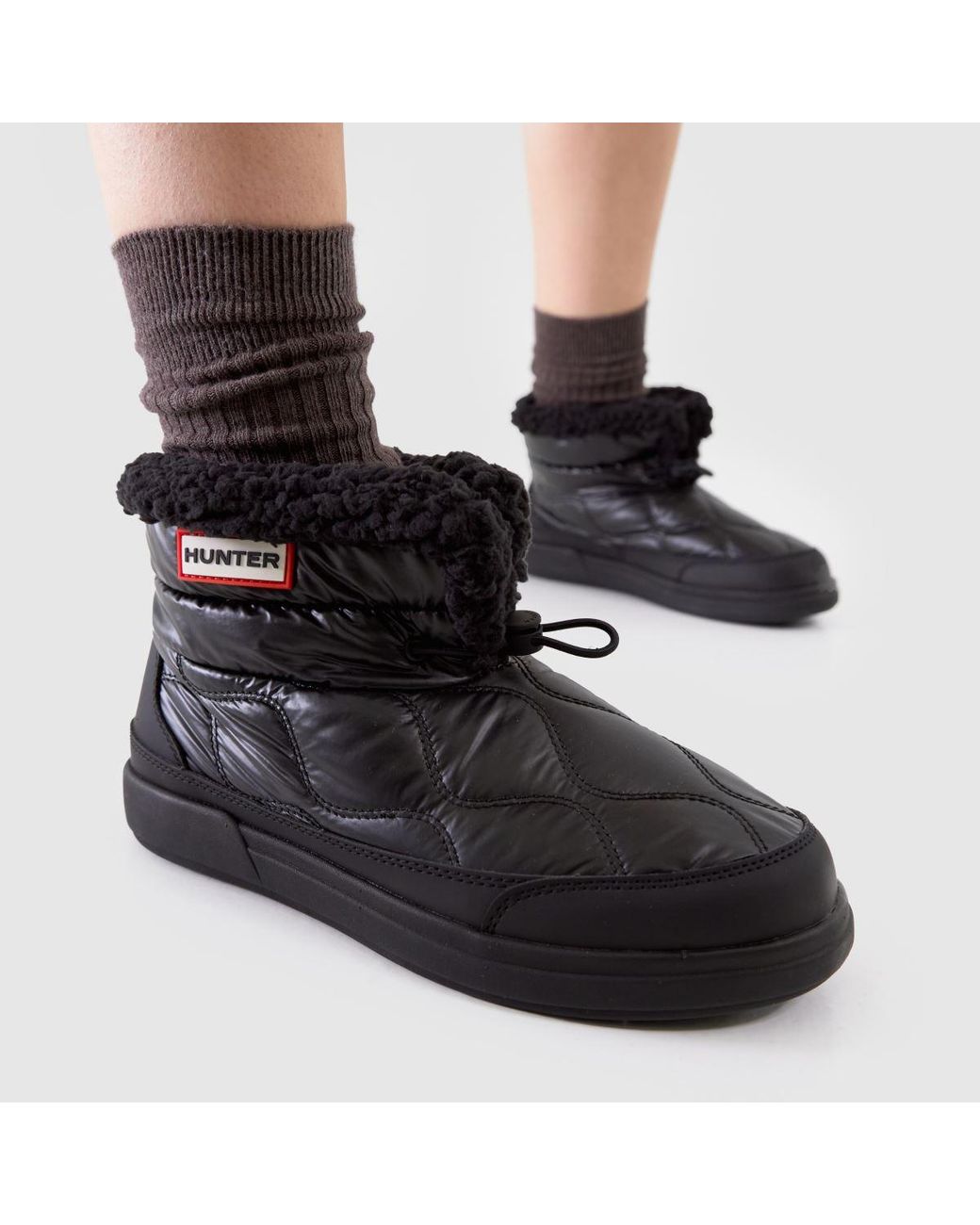 Hunter Black Apres Ski Boots