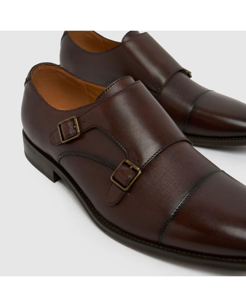 Schuh Brown Rocky Monk Shoes for men