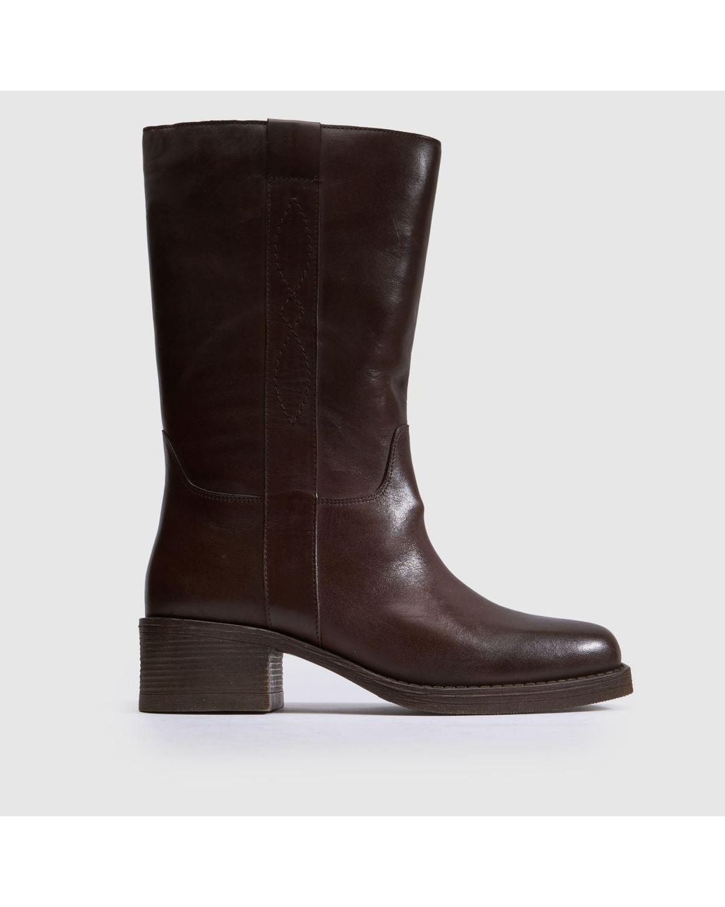 Schuh Brown Delany Leather Calf Boots
