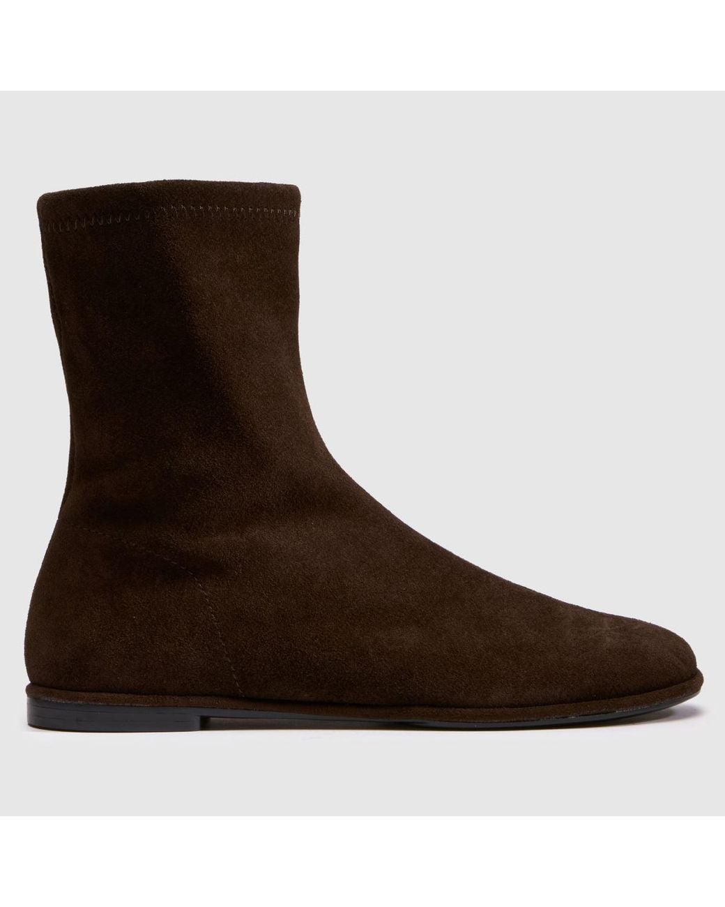 Schuh Brown Charity Flat Sock Boots