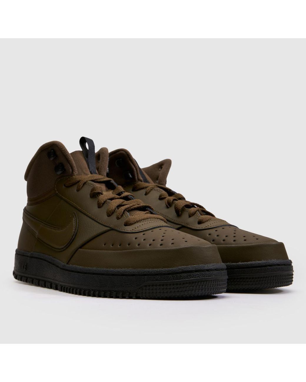 Nike Brown Court Vision Mid Trainers for men