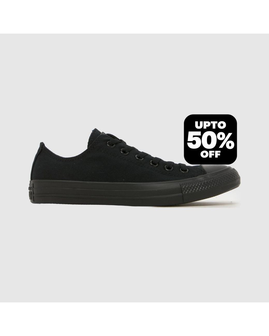 Converse Black All Star Oxford Mono Trainers