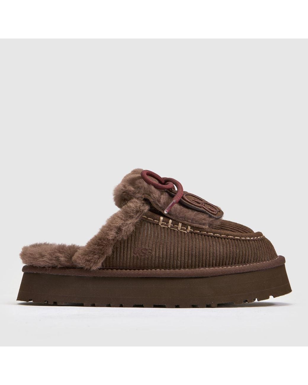Ugg Brown Disquette Heritage Slippers