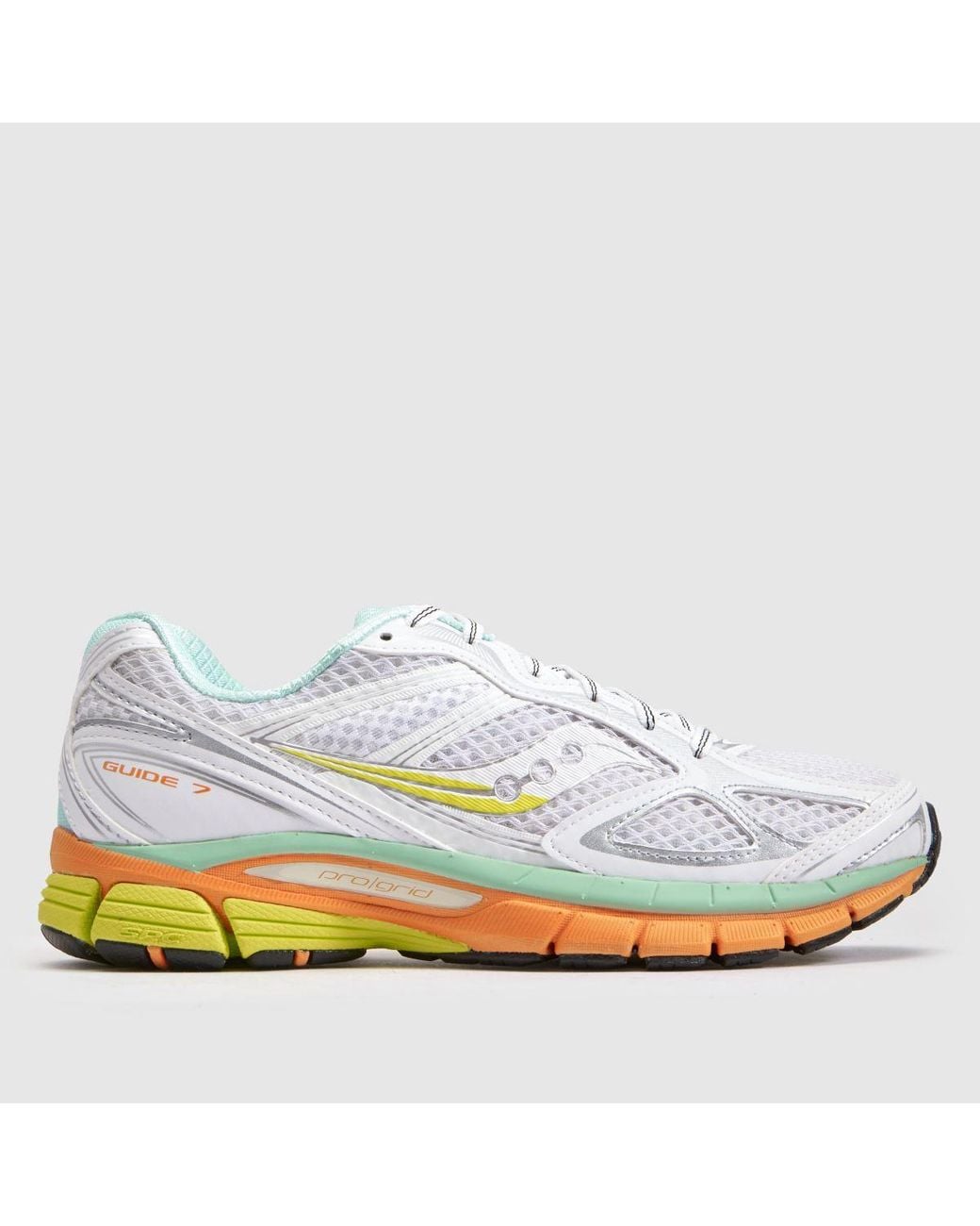 Saucony White Guide 7 Trainers