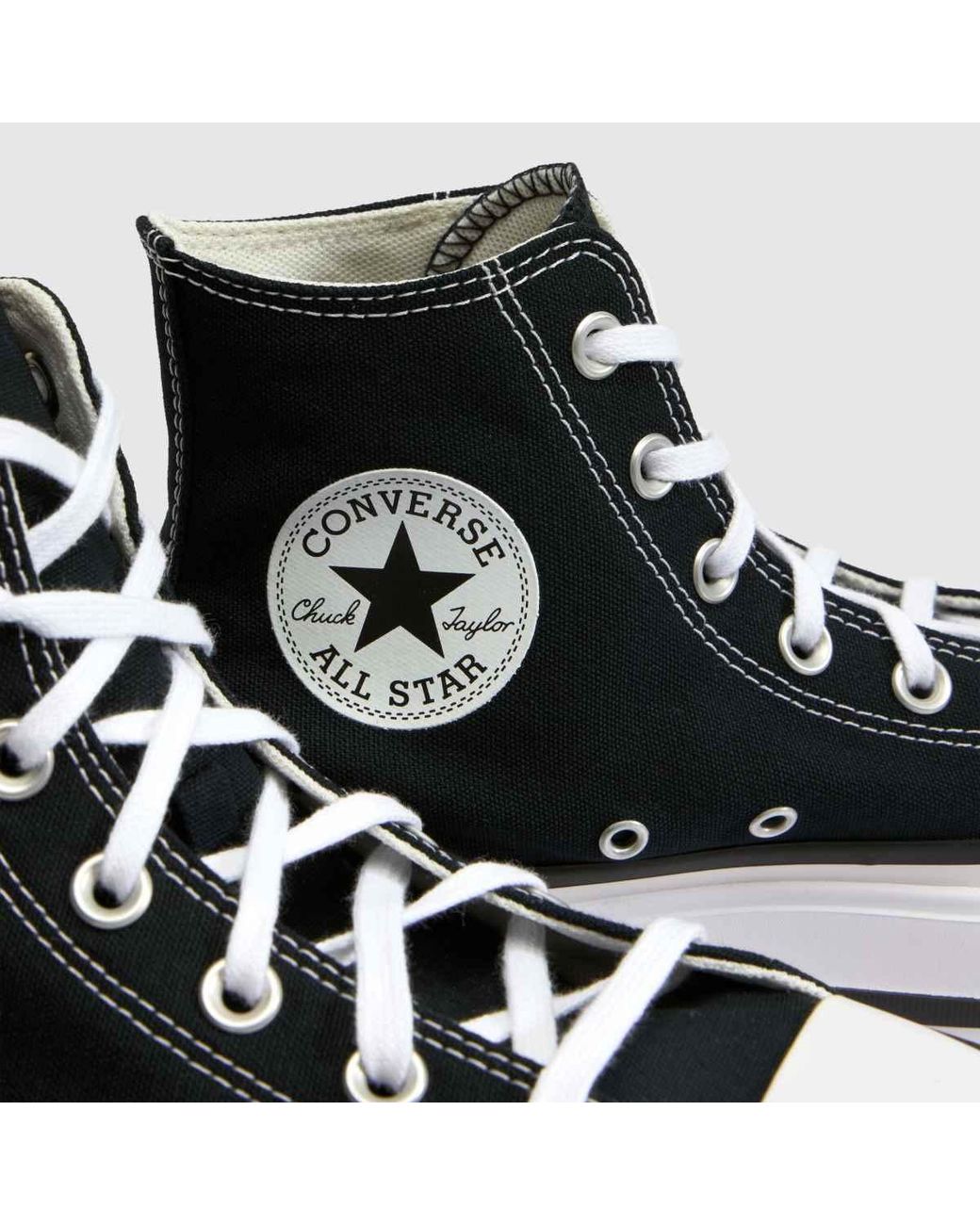 Converse Black All Star Lift Double Stack Trainers
