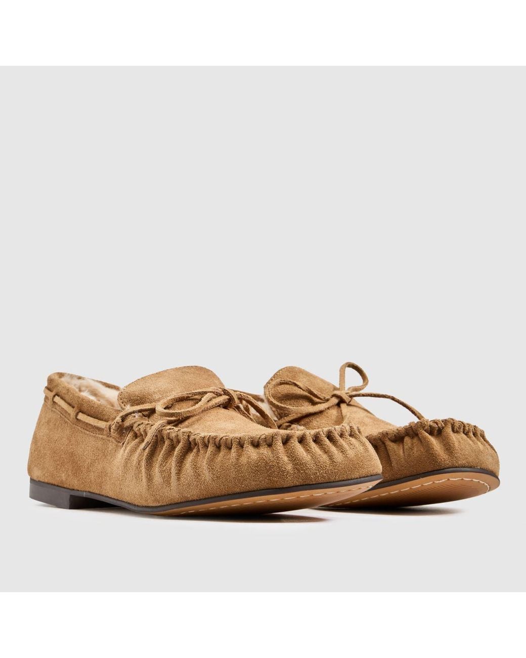 Bibi Lou Brown Balance Loafer Flats