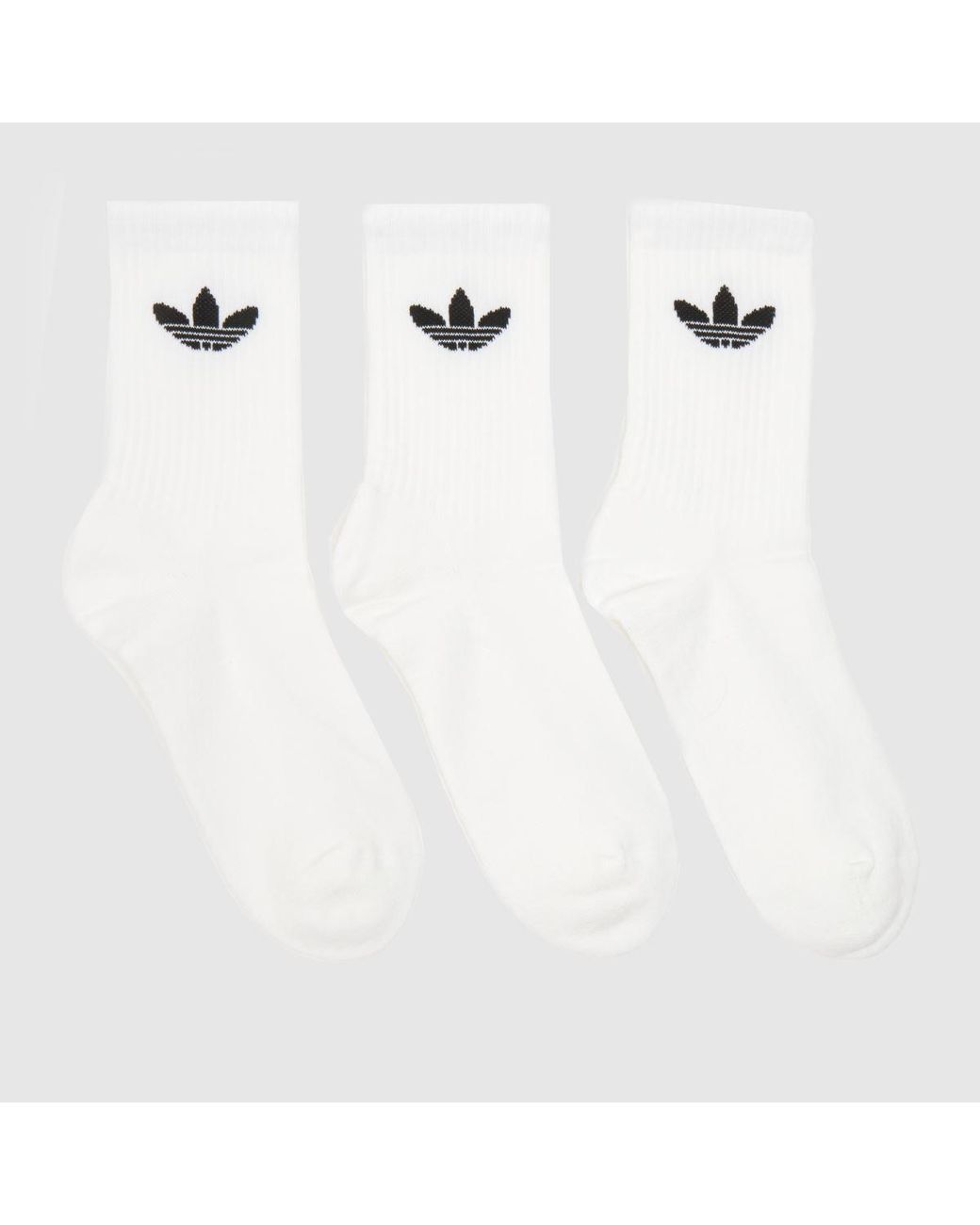 Adidas White Originals Crew Socks 3 Pack