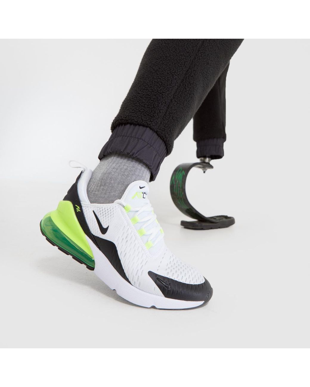 Air max 270 discount green and white