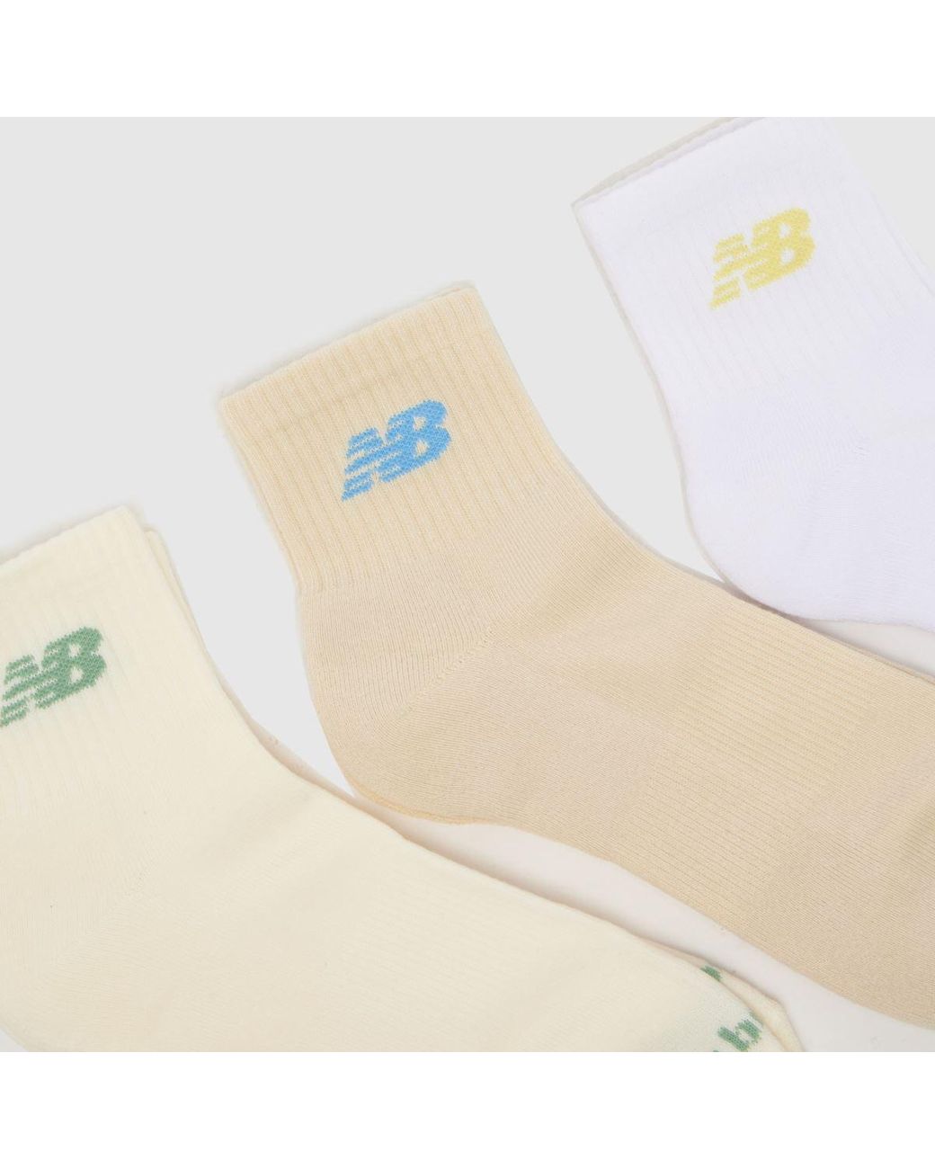New Balance White Everyday Ankle Socks 3 Pack