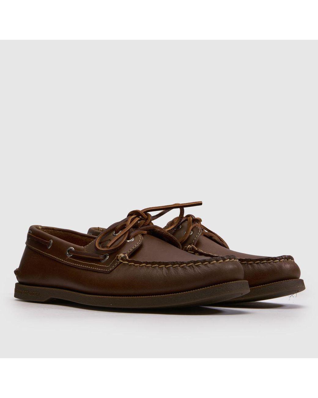 Sperry Top-Sider Brown 2 Eye Boat Shoes for men