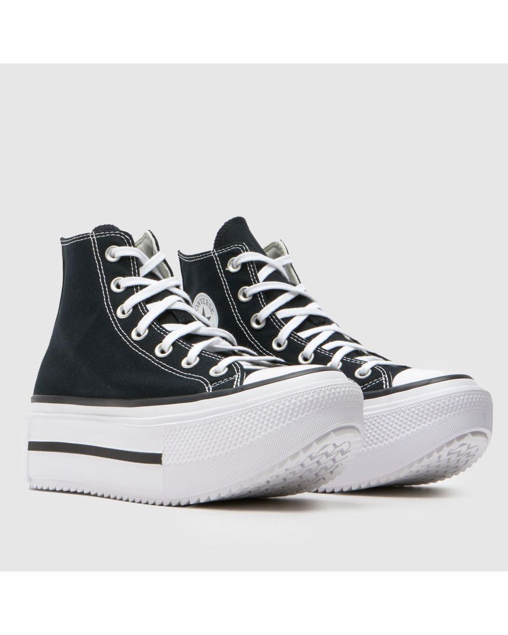 Converse Black All Star Lift Double Stack Trainers
