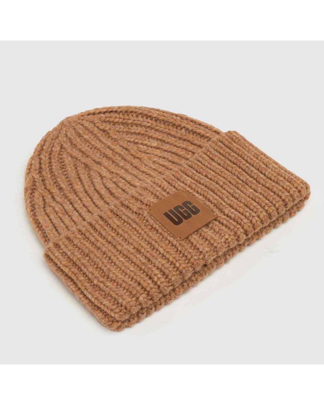 Ugg Brown Chunky Rib Beanie