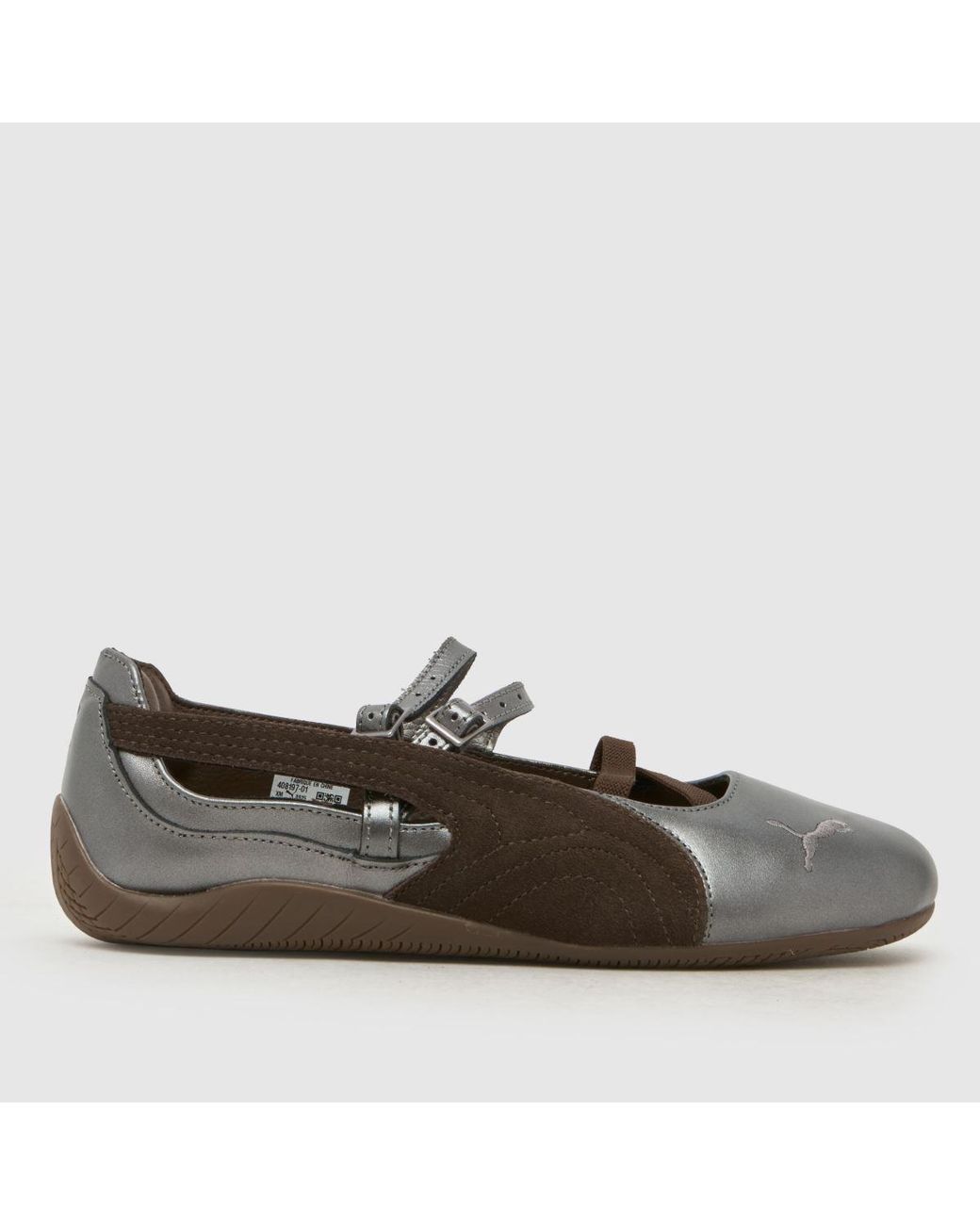 PUMA Brown Speedcat Ballet Trainers