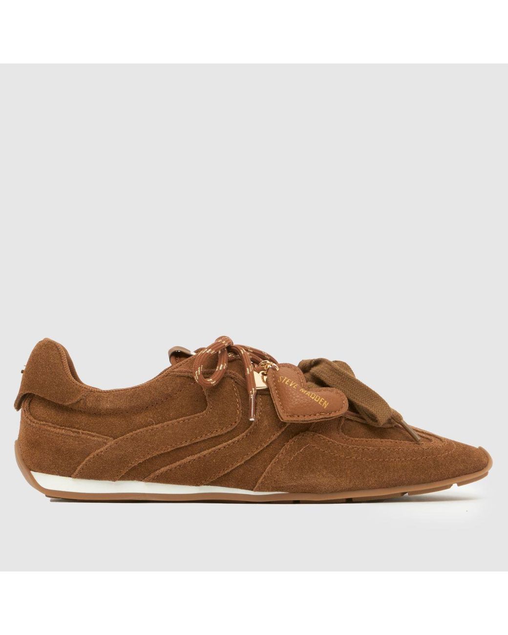 Steve Madden Brown Abbi Charm Tonal Trainers