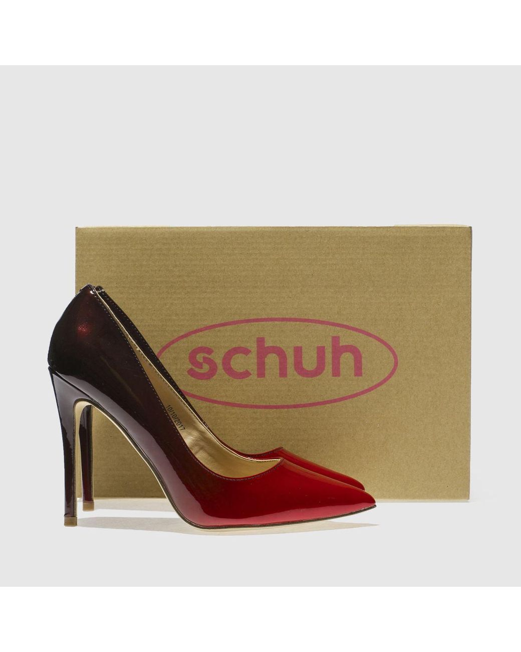 High heels top black and red