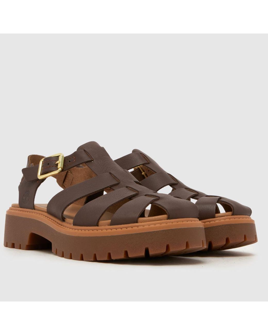 Timberland Brown Stone Street Fisherman Sandals
