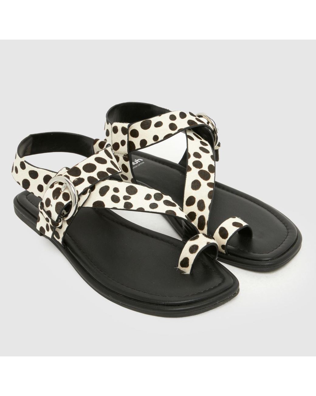 Schuh Black Tanvi Flat Sandals