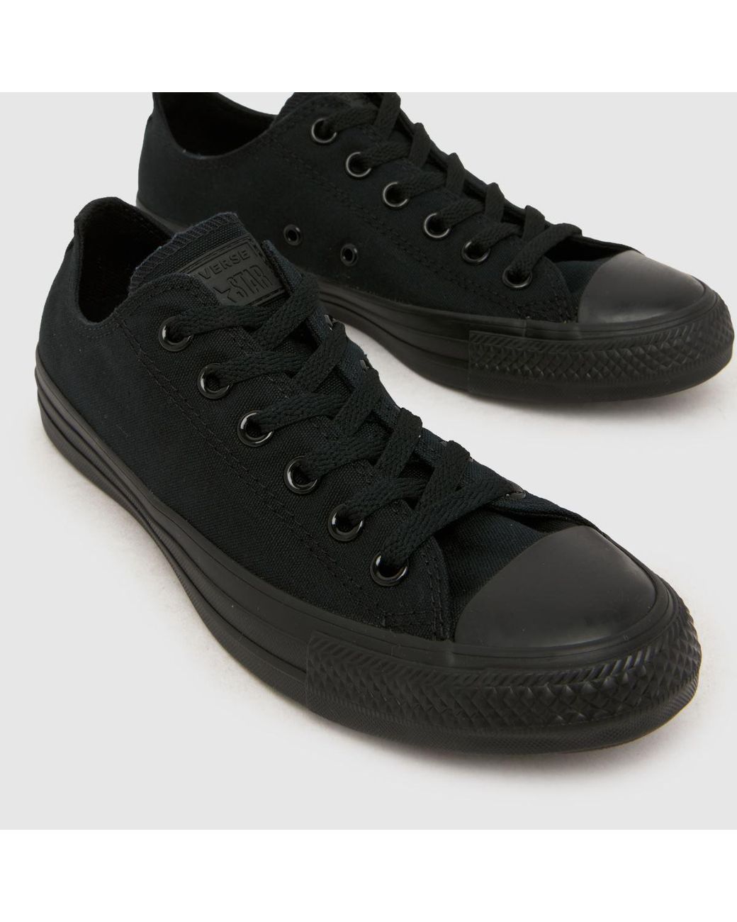 Converse Black All Star Oxford Mono Trainers