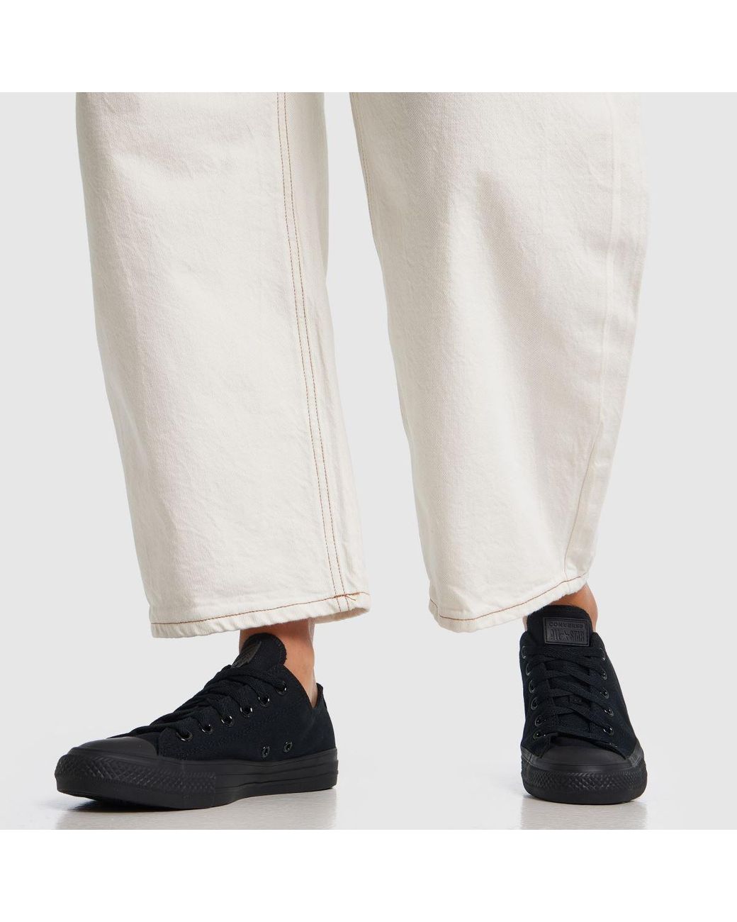 Converse Black All Star Oxford Mono Trainers