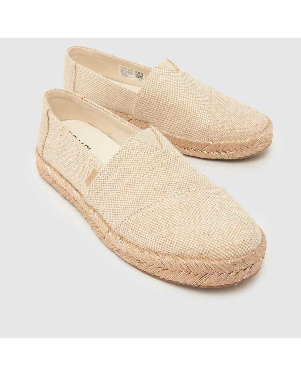 TOMS Natural Alpargata Rope 2.0 Flat Slip On Shoes