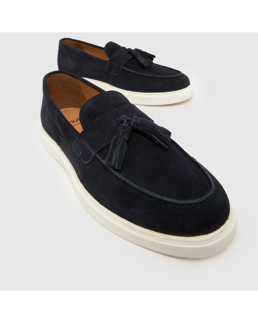 Schuh Blue Percy Suede Tassel Loafer Shoes for men