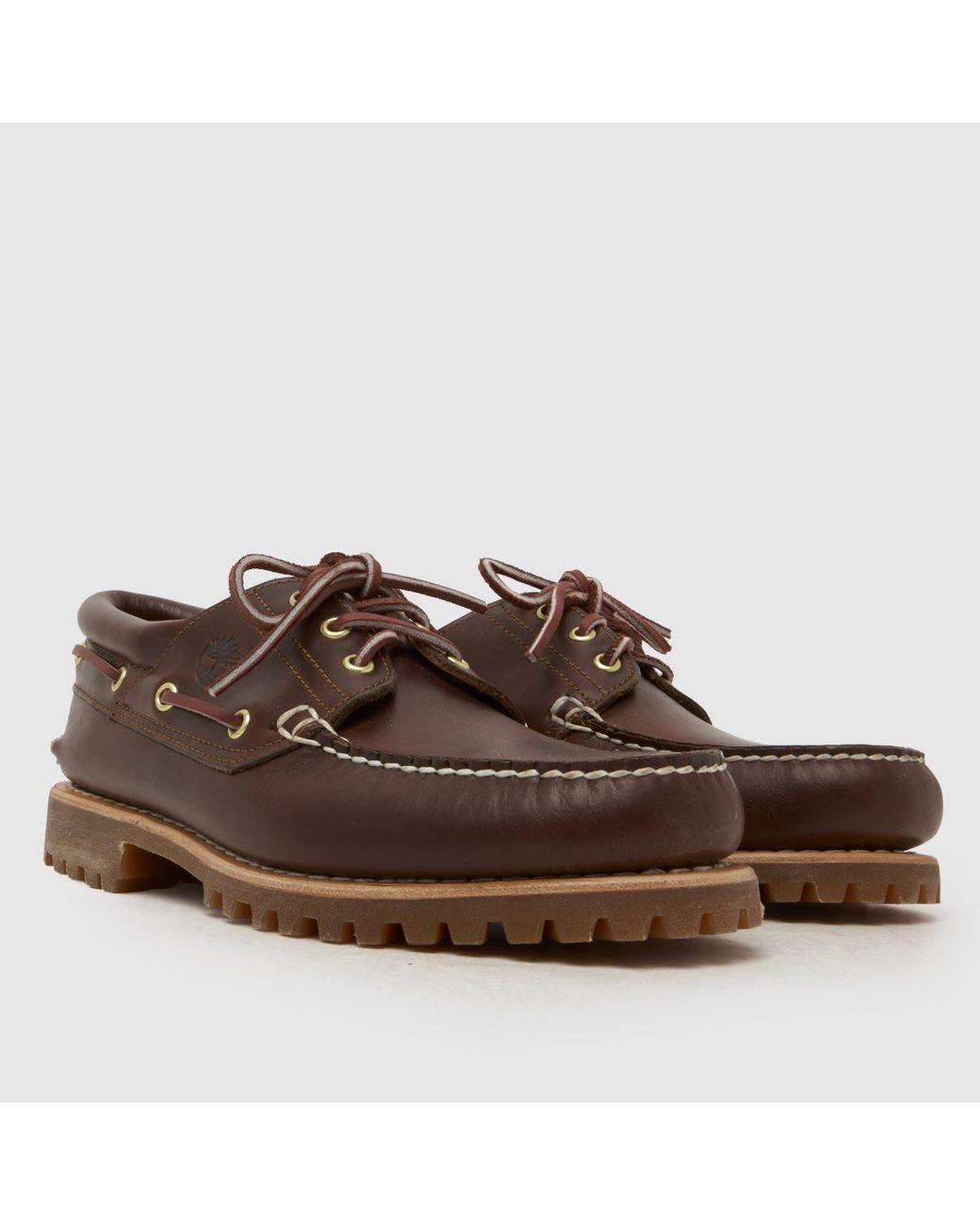 Timberland Brown Classic 3 Eye Boat Shoes for men