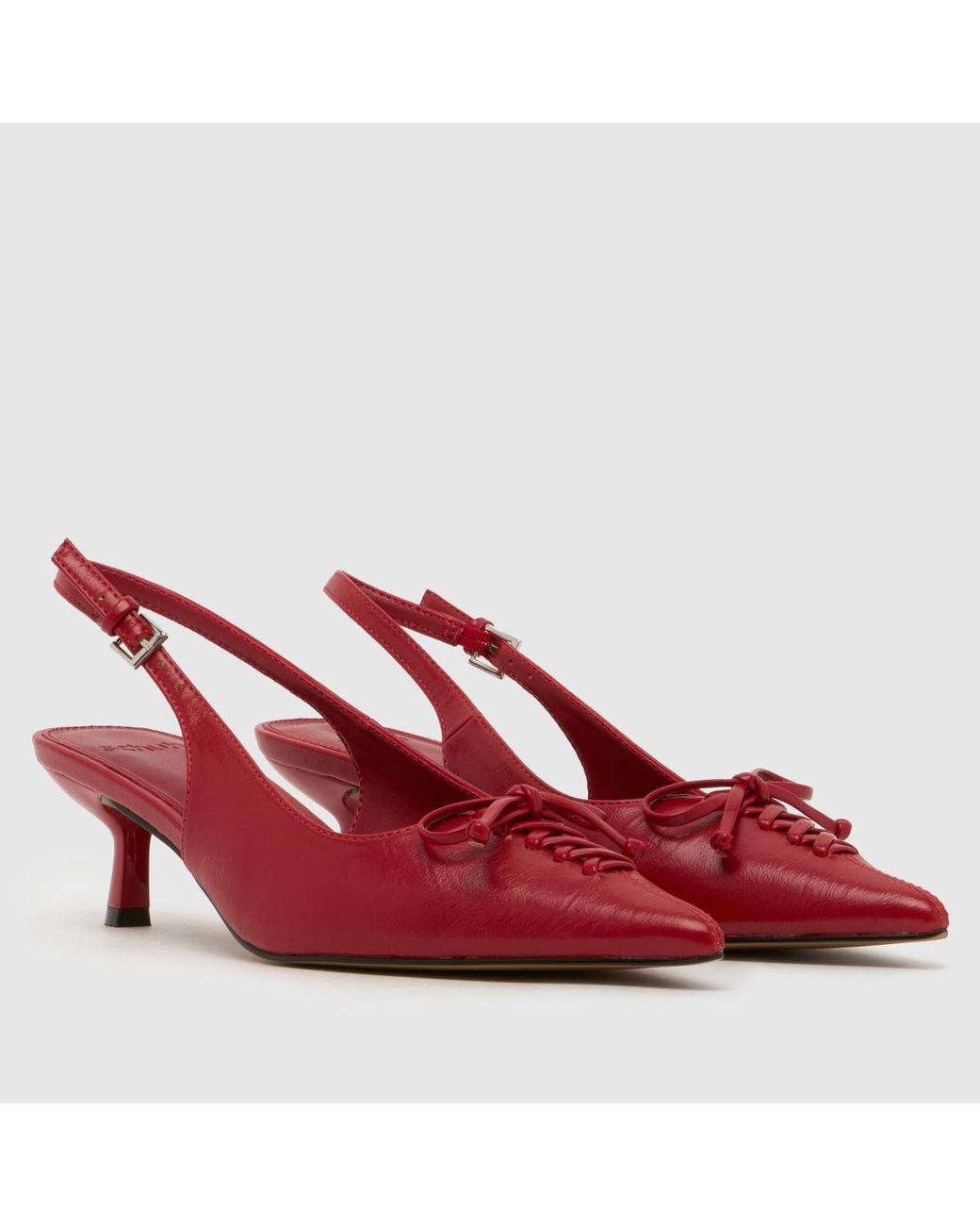 Schuh Red Story Bow Court Heel High Heels