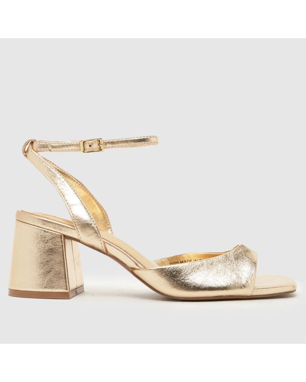 Schuh Metallic South Block High Heels
