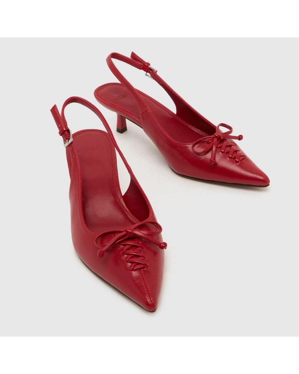 Schuh Red Story Bow Court Heel High Heels