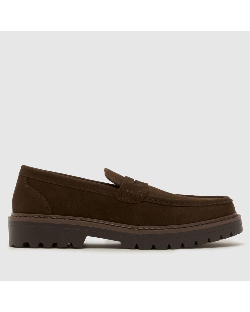 Schuh Brown Rex Chunky Loafer Shoes for men