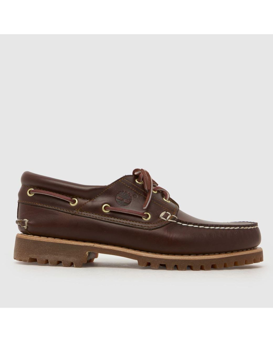 Timberland Brown Classic 3 Eye Boat Shoes for men