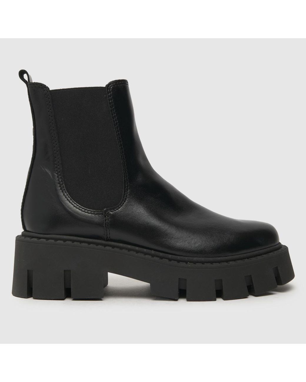 Womens chunky black boots sales