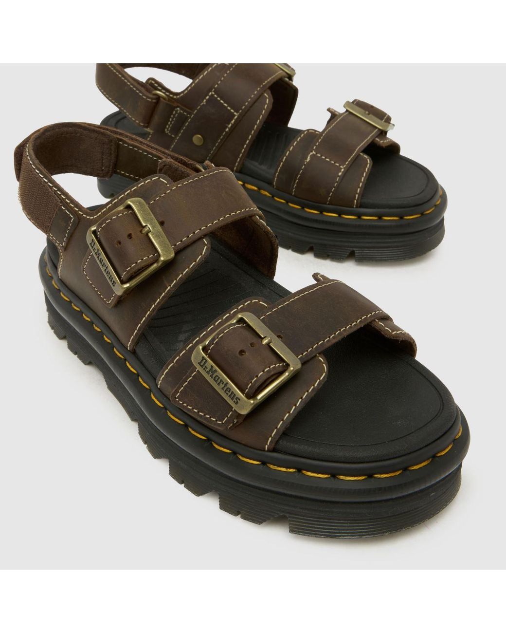Dr. Martens Brown Zebzag Sandals