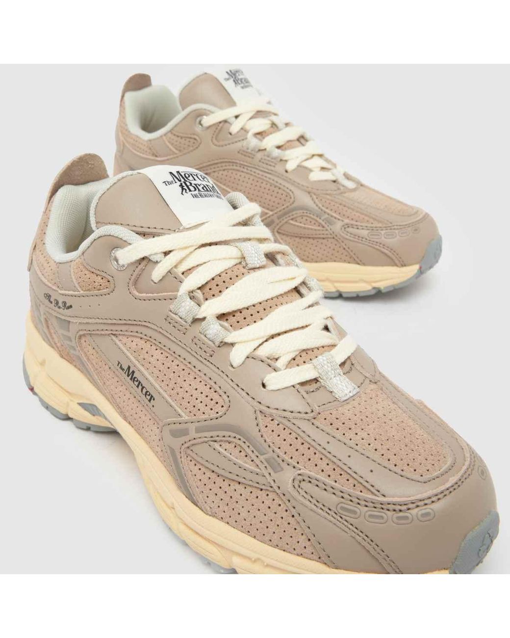 Mercer Natural Re-Run Perforated Trainers