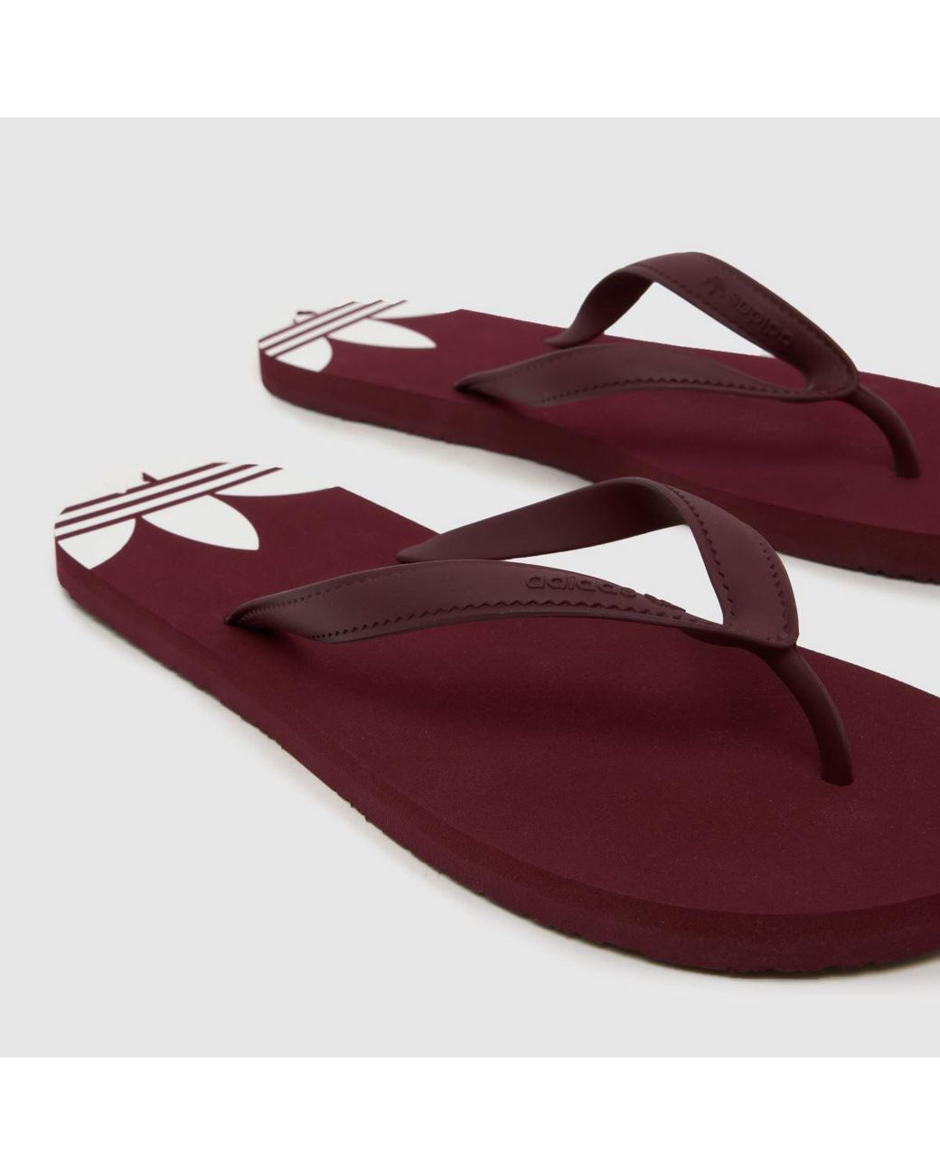 Adidas Red Adi Sun Flip Flops