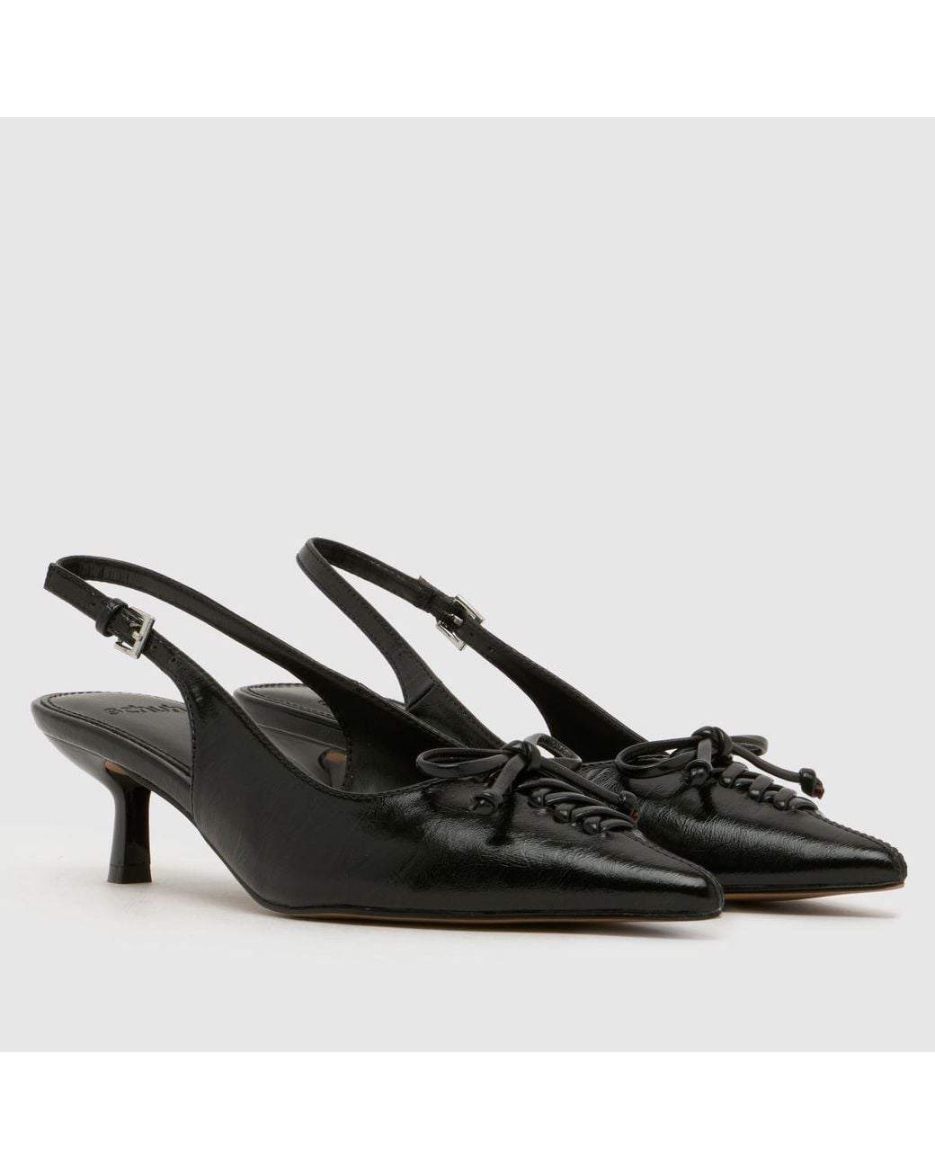 Schuh Black Story Bow Court Heel High Heels