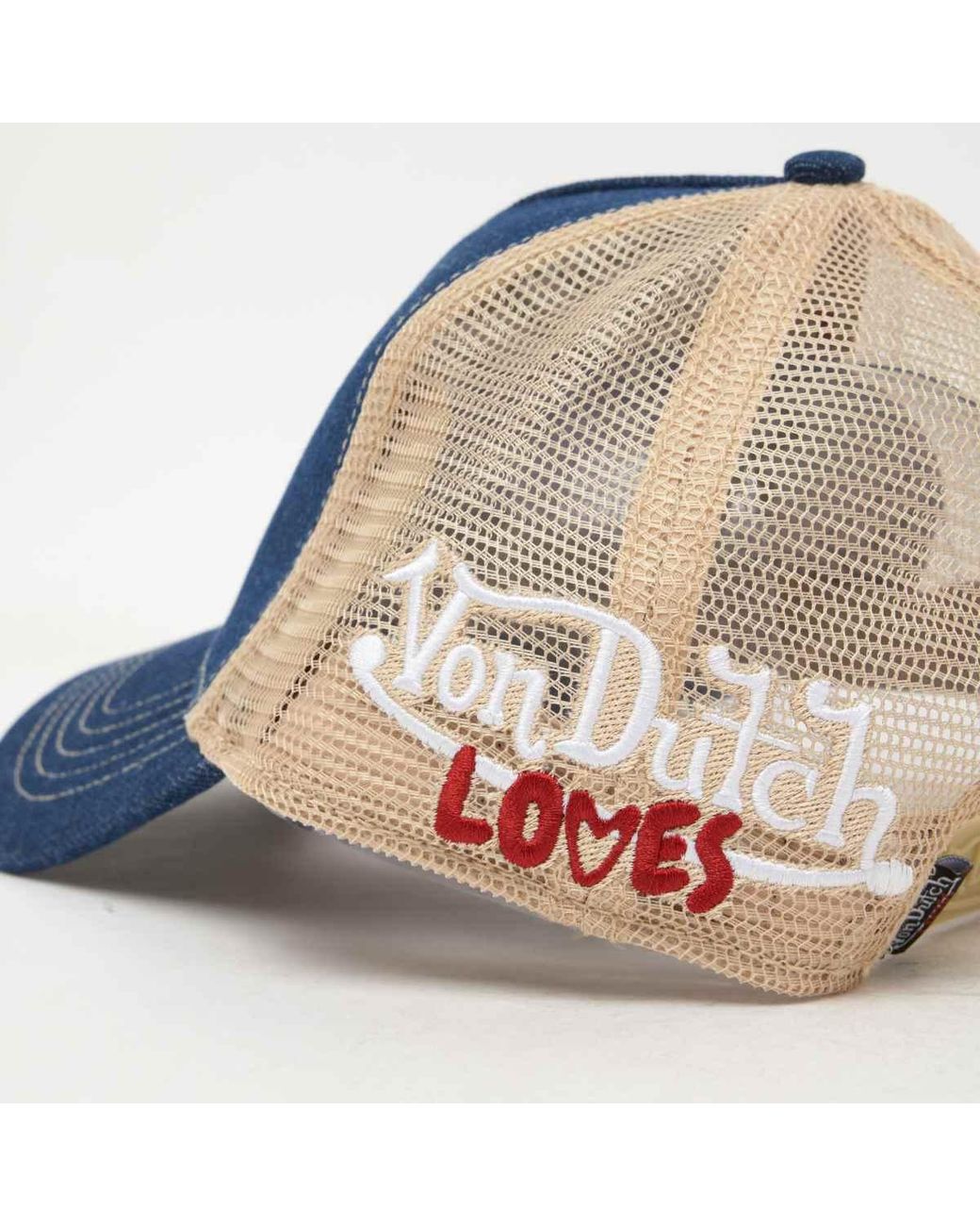 Von Dutch Blue Denim & Heart Cap