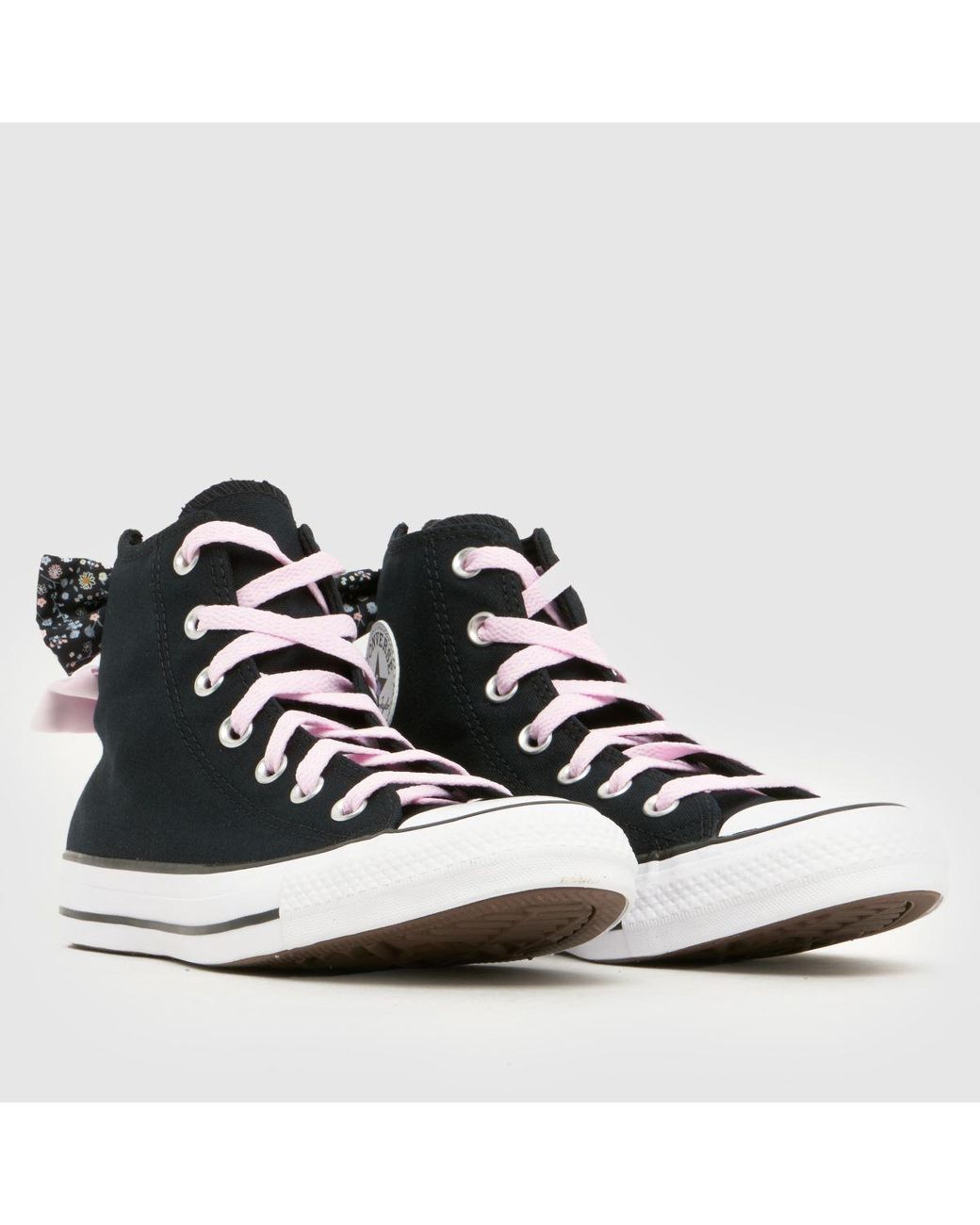 Converse Black All Star Hi Bow Trainers